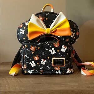 Disney Halloween Backpack with ears - Black and Orange
